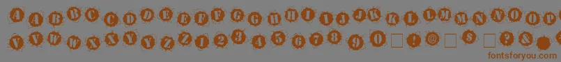 Bulletholz Font – Brown Fonts on Gray Background
