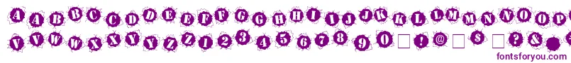 Police Bulletholz – polices violettes