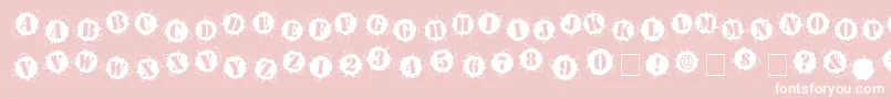 Bulletholz Font – White Fonts on Pink Background