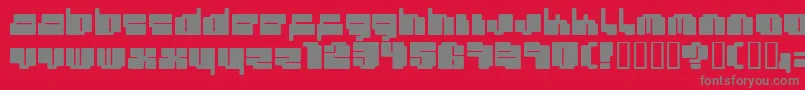Шрифт Cheaptype – серые шрифты на красном фоне