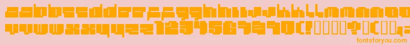 Cheaptype Font – Orange Fonts on Pink Background