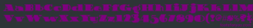 Guinness ffy Font – Purple Fonts on Black Background