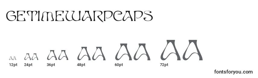 GeTimeWarpCaps Font Sizes