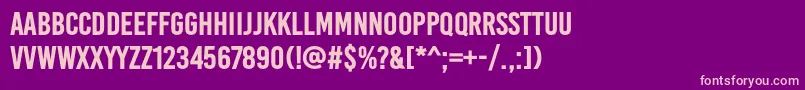 fuente BaseoneBold – Fuentes Rosadas Sobre Fondo Morado