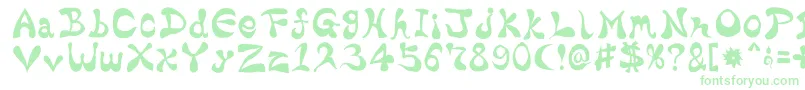 Czcionka BharaticFontV15 – zielone czcionki