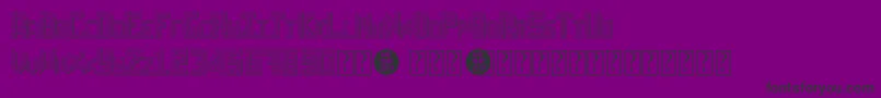 SheffRegular Font – Black Fonts on Purple Background