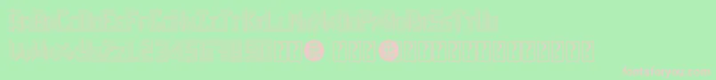 SheffRegular Font – Pink Fonts on Green Background