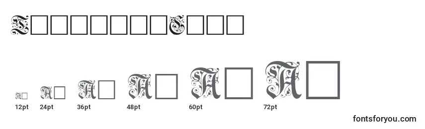 TrellaceCaps Font Sizes