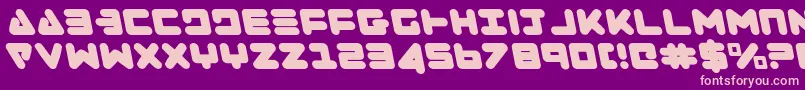 ZealotLeftalic Font – Pink Fonts on Purple Background