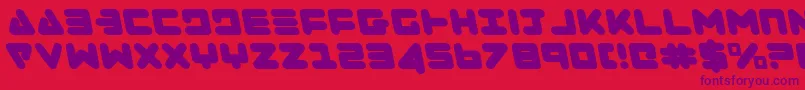 ZealotLeftalic Font – Purple Fonts on Red Background