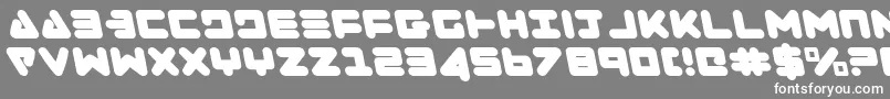 ZealotLeftalic Font – White Fonts on Gray Background