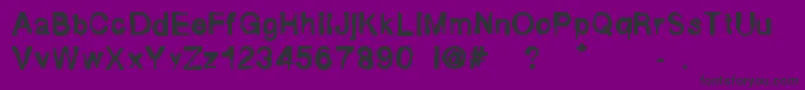 FluidMaska Font – Black Fonts on Purple Background