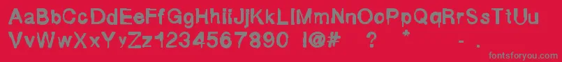 FluidMaska Font – Gray Fonts on Red Background