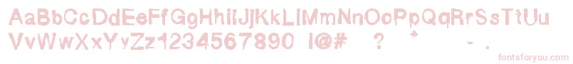 Weitere Informationen zur FluidMaska-Schriftart FluidMaska-Schriftart – Rosa Schriften auf weißem Hintergrund
