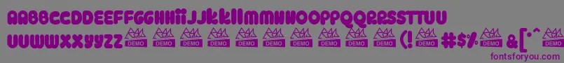 KingkС„ng Font – Purple Fonts on Gray Background