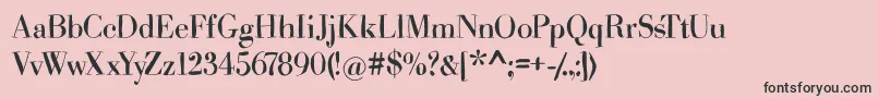 Hasbodoniscribbled Font – Black Fonts on Pink Background