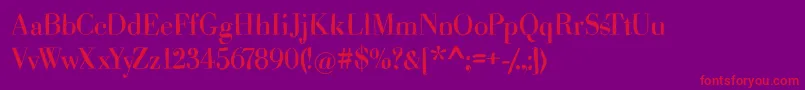 Hasbodoniscribbled Font – Red Fonts on Purple Background