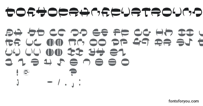Czcionka Tokyofrankfurtround – alfabet, cyfry, specjalne znaki