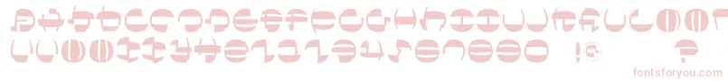 Шрифт Tokyofrankfurtround – розовые шрифты на белом фоне