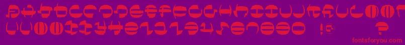 Tokyofrankfurtround Font – Red Fonts on Purple Background