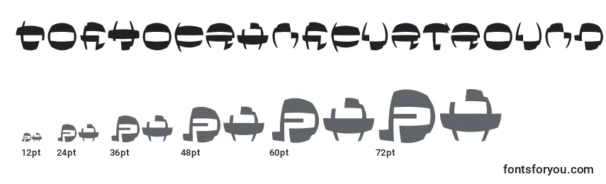 Размеры шрифта Tokyofrankfurtround