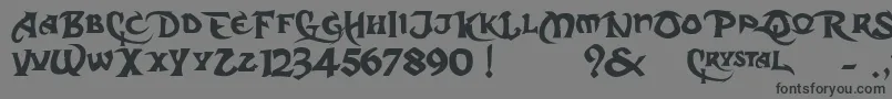 DcS Font – Black Fonts on Gray Background