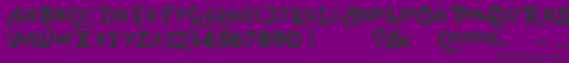 DcS Font – Black Fonts on Purple Background