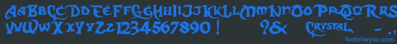DcS Font – Blue Fonts on Black Background