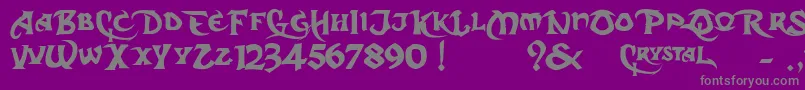 DcS Font – Gray Fonts on Purple Background