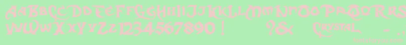 フォントDcS – 緑の背景にピンクのフォント