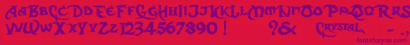 Шрифт DcS – фиолетовые шрифты на красном фоне