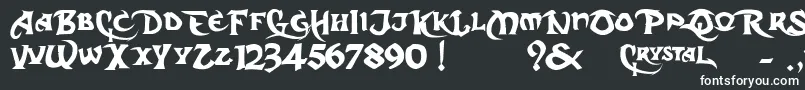 DcS-fontti – valkoiset fontit mustalla taustalla