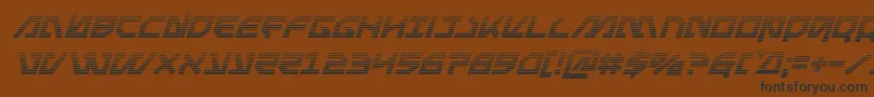 Metalstormgradital Font – Black Fonts on Brown Background