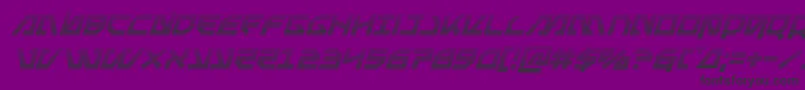 Metalstormgradital Font – Black Fonts on Purple Background