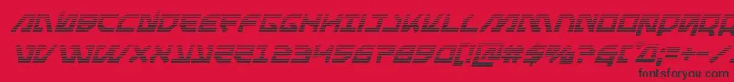 Metalstormgradital Font – Black Fonts on Red Background