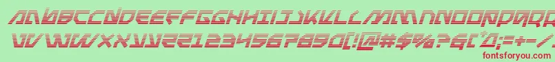 Metalstormgradital Font – Red Fonts on Green Background