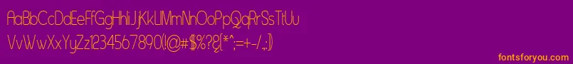 Lisätietoja AsenineThin-fontista AsenineThin-fontti – oranssit fontit violetilla taustalla