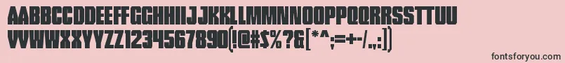 TankRegular Font – Black Fonts on Pink Background