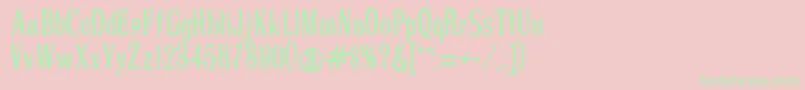 Scoglietto Font – Green Fonts on Pink Background