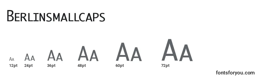 Размеры шрифта Berlinsmallcaps