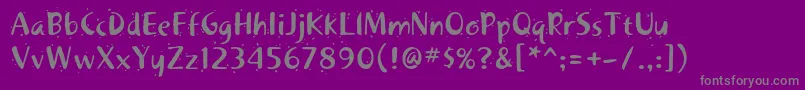 Шрифт Khakistd2 – серые шрифты на фиолетовом фоне
