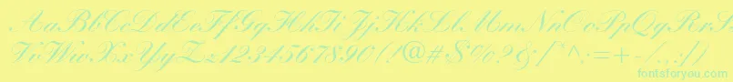 Подробнее о шрифте Manuscriptc Шрифт Manuscriptc – зелёные шрифты на жёлтом фоне