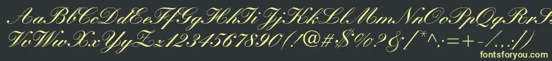 More about Manuscriptc Font Manuscriptc Font – Yellow Fonts on Black Background