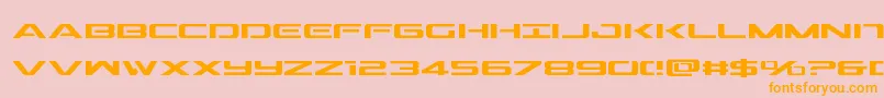 fuente Outridersemicond – Fuentes Naranjas Sobre Fondo Rosa