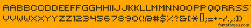 Hilogi00 Font – Black Fonts on Orange Background
