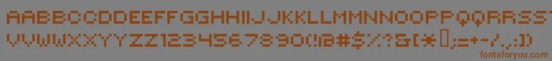 Hilogi00 Font – Brown Fonts on Gray Background