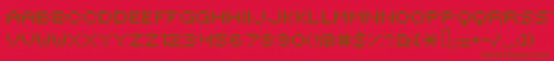 Hilogi00 Font – Brown Fonts on Red Background