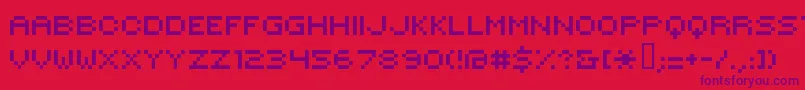 Hilogi00 Font – Purple Fonts on Red Background