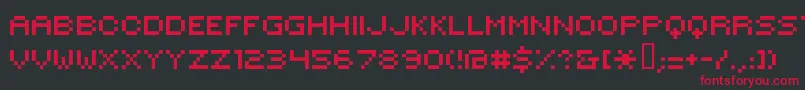 Hilogi00 Font – Red Fonts on Black Background