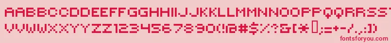 Hilogi00 Font – Red Fonts on Pink Background